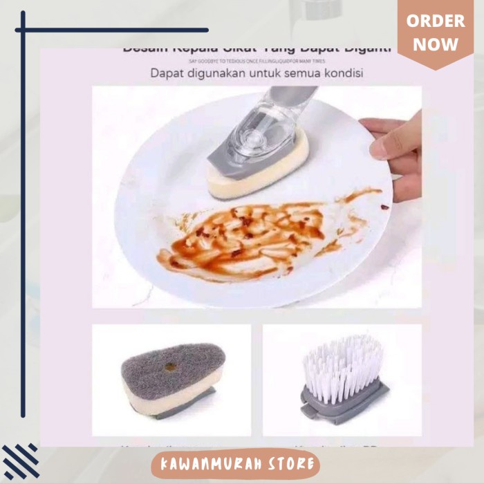 DISKON Sikat Otomatis Peralatan Dapur / Sikat Elektrik Serbaguna