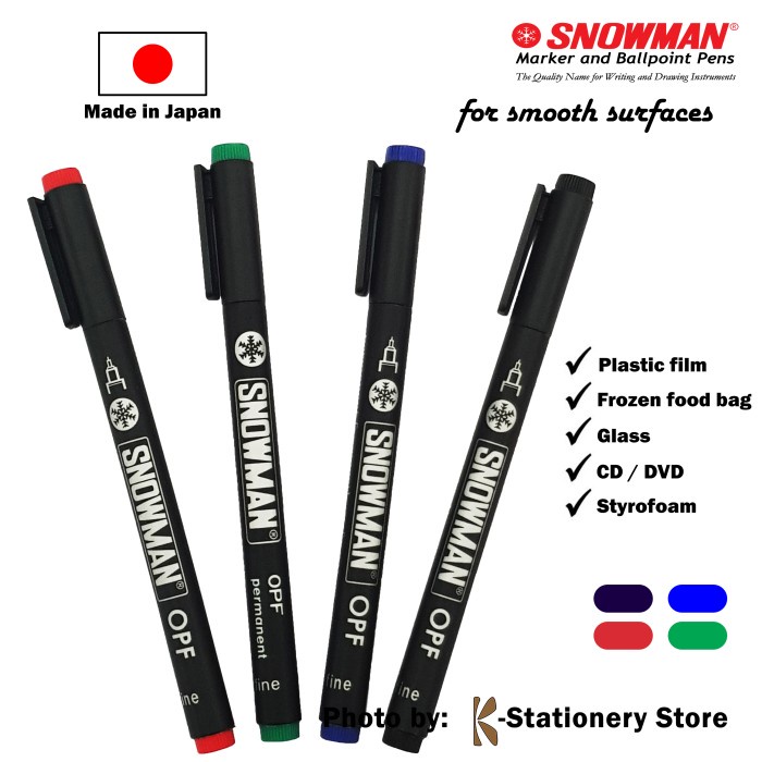 

Spidol OHP Snowman - Permanent - FINE size -