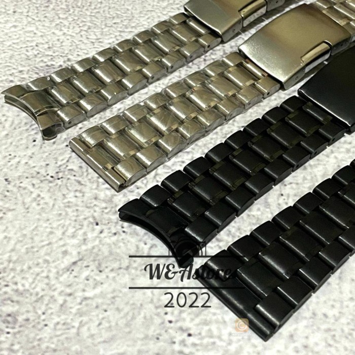 YOK DI CO. STRAP TALI JAM TANGAN RANTAI FULL STAINLESS LURUS CURVE 18 20 22 24 MM