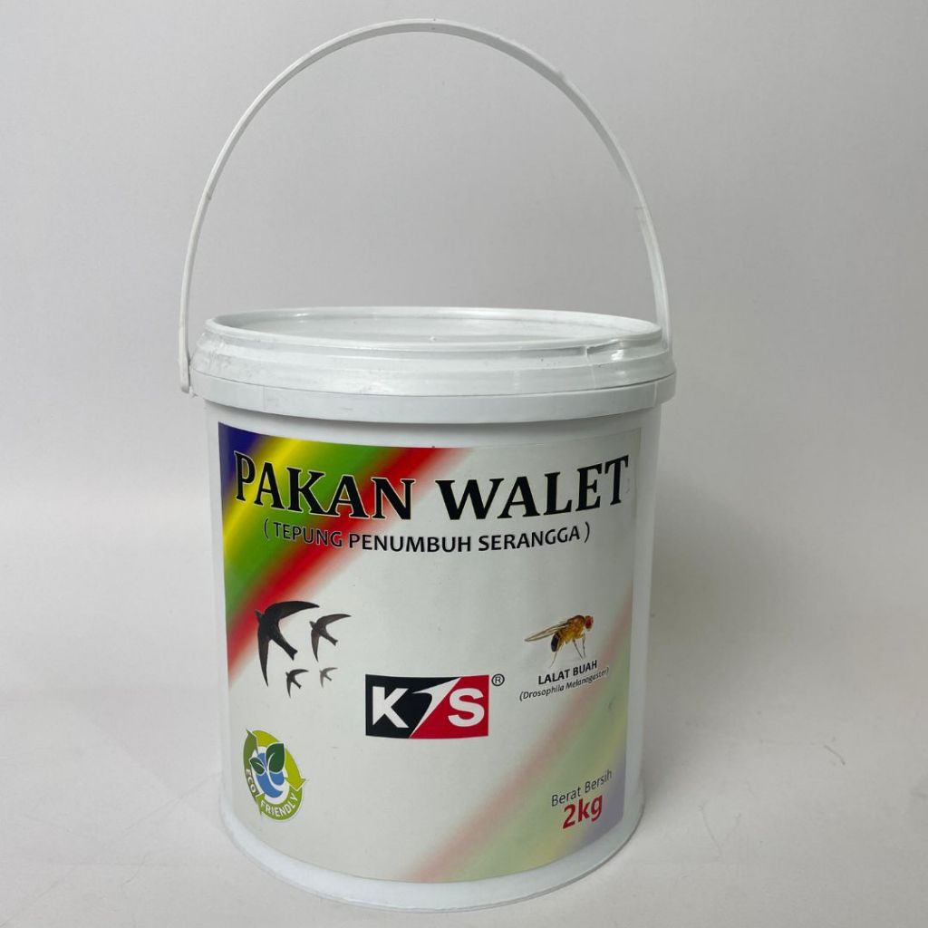 Pakan makanan burung walet KIS ukuran 2kg dari benih lalat buah