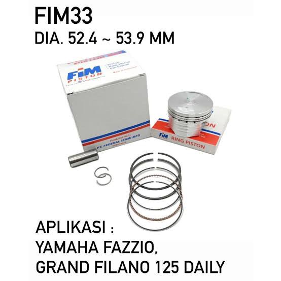 Piston Fim Izumi Yamaha Fazzio Grand Filano 125 Pin 13 Fim33