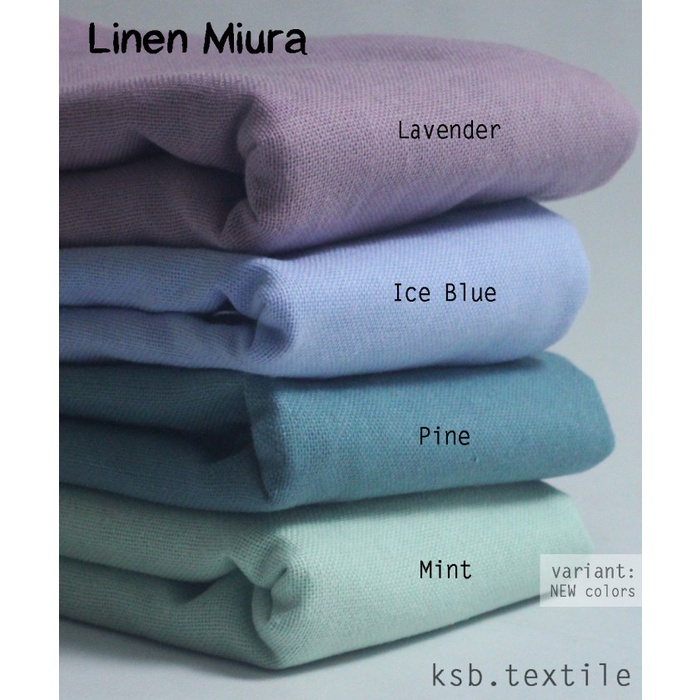 TERBATAS Kain Katun Linen Rami Miura / Cotton Jepang Eceran / Meteran