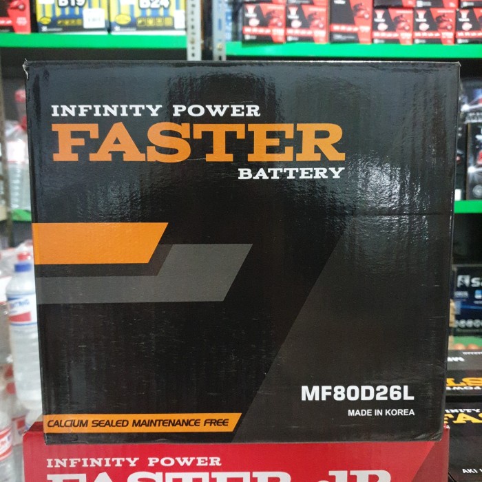 AKI MOBIL FASTER MF KERING 80D26L 70AH ORIGINAL