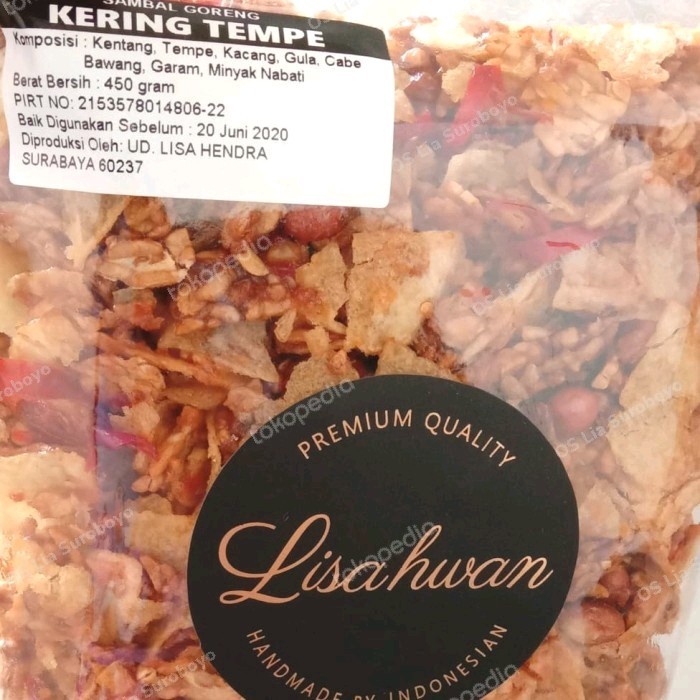 

(TopSeller) Murah kering tempe Lisa Hwan Lisahwan 450gram