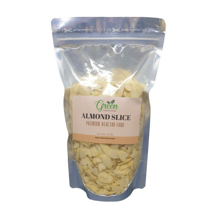 

(TopSeller) ALMOND SLICE RAW 300 gram - ALMOND IRIS 300 gr