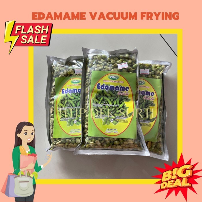 

(TopSeller) Edamame Crispy Oven/ Vacuum Frying Asli Jember 250gr