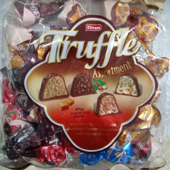 

(TopSeller) PERMEN COKELAT TURKEY ELVAN TRUFFLE CHOCOLATE TURKEY 400 gram.