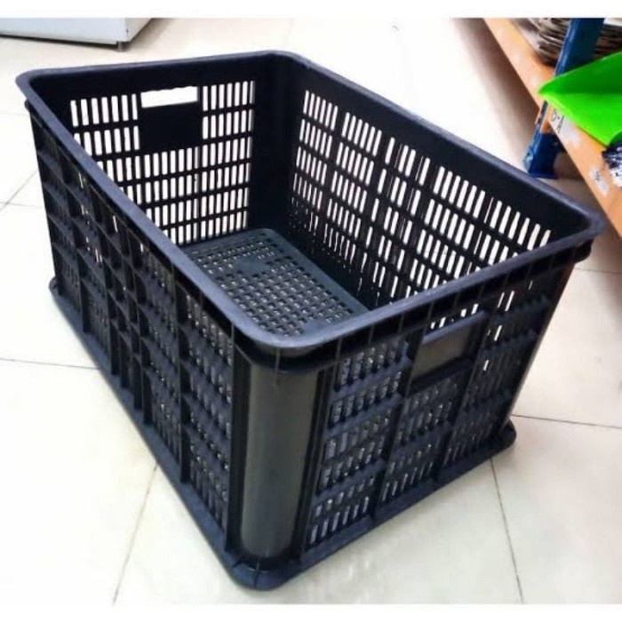 container keranjang industri /krat plastik /keranjang ikan hitam *