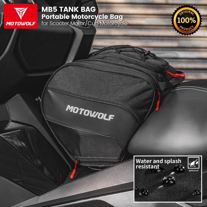 Tas Motor Motowolf MB5 Waterproof Portable Tas Depan Motor Matic