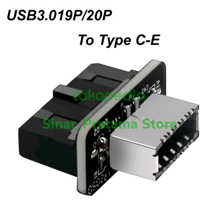 Adapter Port Motherboard Usb 3.0 3.1 To Type C 20Pin 19Pin