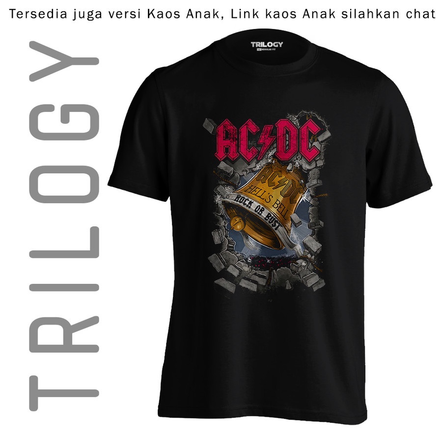 【Ori】TRILOGY DTG 0879 - AC DC ACDC - HELL'S BELL - Kaos Premium - Rock Band