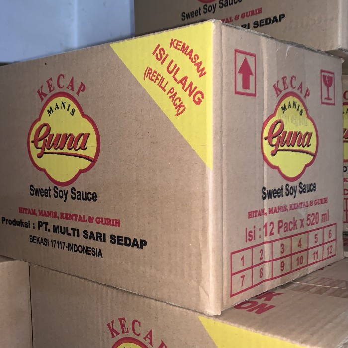 

Kecap Guna 520ml Refill 1 Dus isi 12 packs