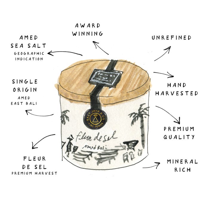 

East Java & Co Amed Fleur de Sel - 125g (Bunga Garam Laut Amed)