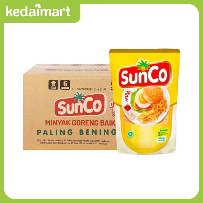 

Sunco Minyak Goreng Pouch 2 L Dus Isi 6