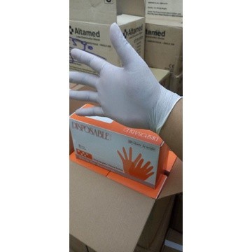 Sarung Tangan Latex Disposable Powder Non Powder