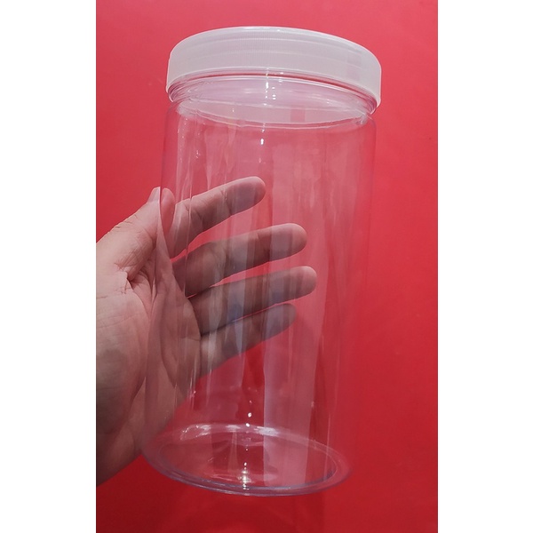 (Expert) Toples Jar Toples Plastik PET Toples Botol Plastik Bening 1000 ml