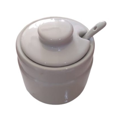 (Expert) Home Tempat Bumbu Sambal Dapur Tutup Sendok Keramik