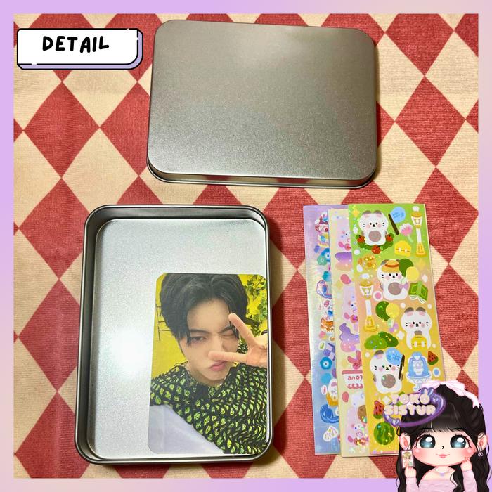 (Expert) TIN CASE DECO ODD BUT CUTE KOTAK KALENG TEMPAT PHOTOCARD PC STORAGE DESIGN MURAH