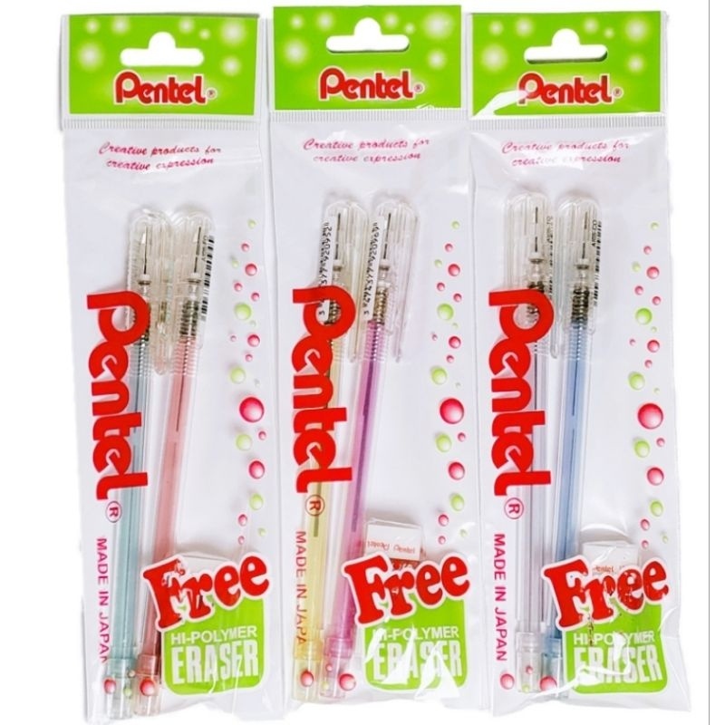 

(1 Set) Set 2 Pensil Mekanik + 1 Penghapus Pentel A105-2