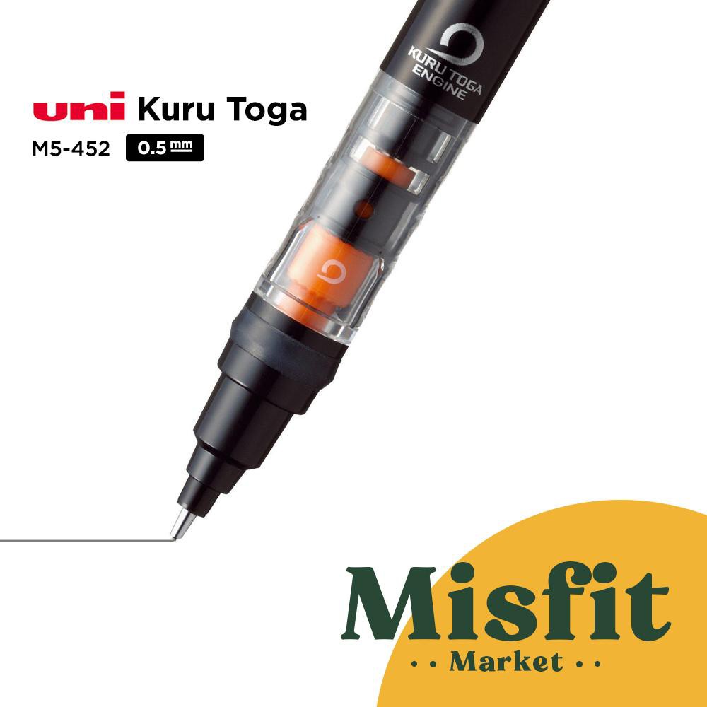

UNI KURU TOGA M5-452 1P Pipe Mechanical Pencil 0.5 mm kurutoga pensil mekanik 0.5mm