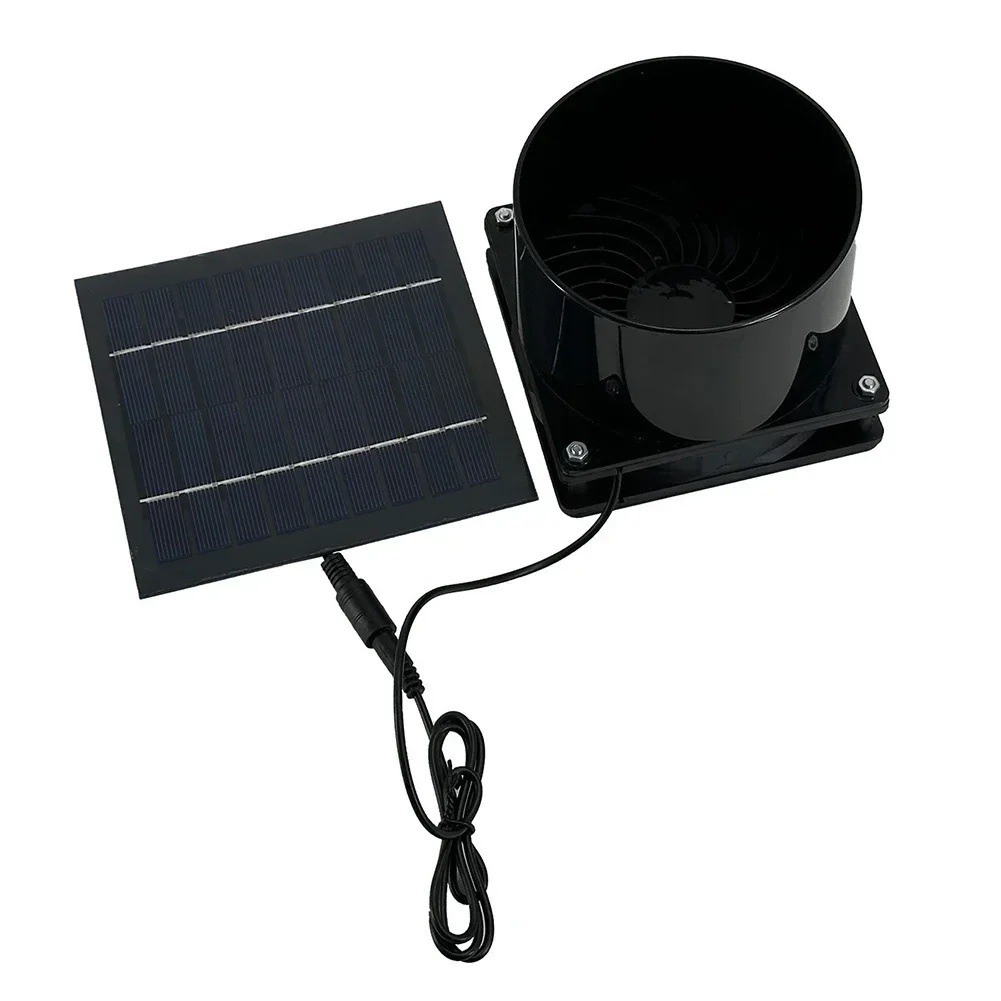 5W 6V Solar Energy Exhaust Fan Sustainable Exhaust Fan For Home Rv Greenhouse Energy Saving Air Vent