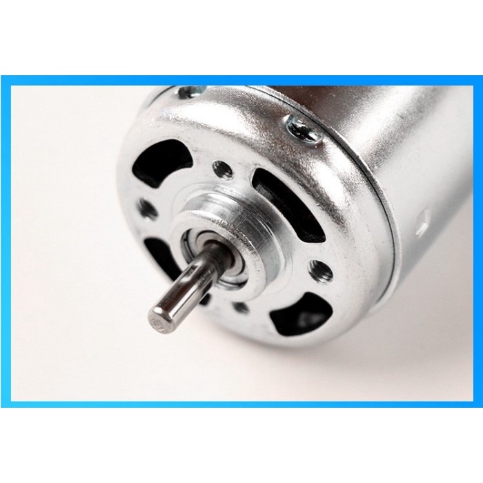 READY STOK RS895 DC Motor 895 12-24v Dinamo Brushed Torsi Besar Shaft 5MM