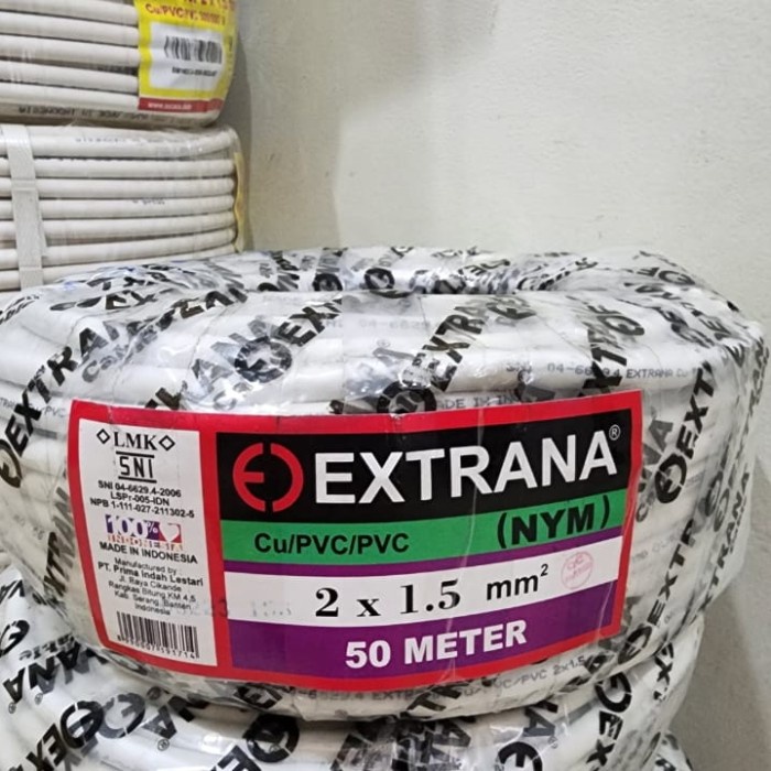 Nym Extrana 2x1.5 @50m SNI/kabel 2x1,5 extrana