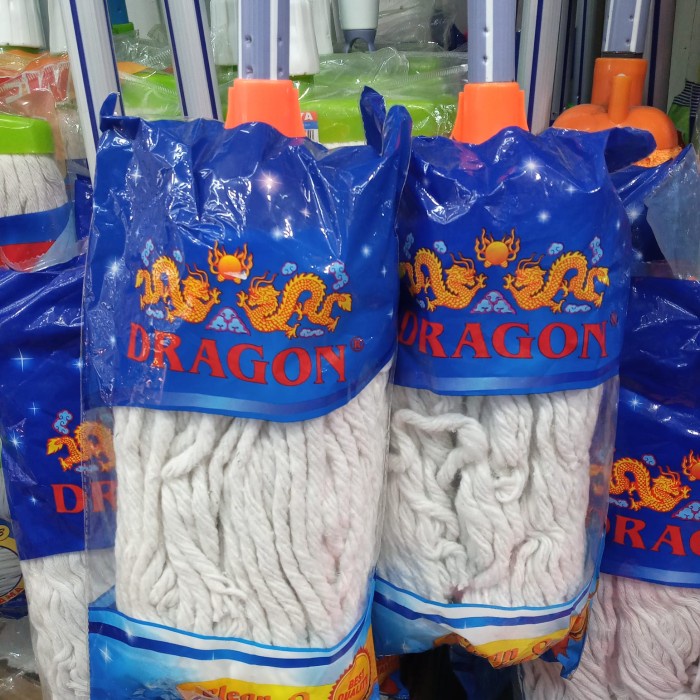 Terbaru- Lap Pel Mop Dragon Obor Lap Pel Bulat Dragon