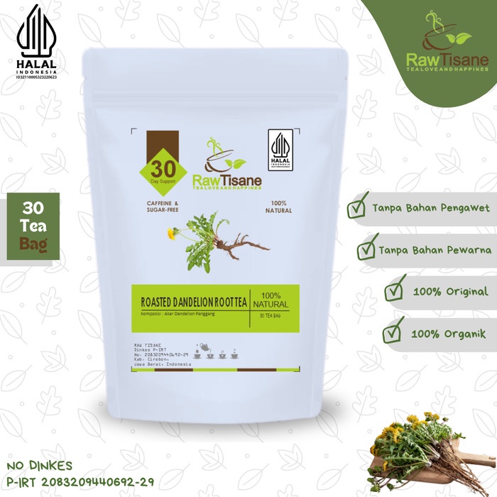 

BEST !! Roasted Dandelion Root Tea : Teh Akar Dandelion Panggang Isi 30 Tea Bag