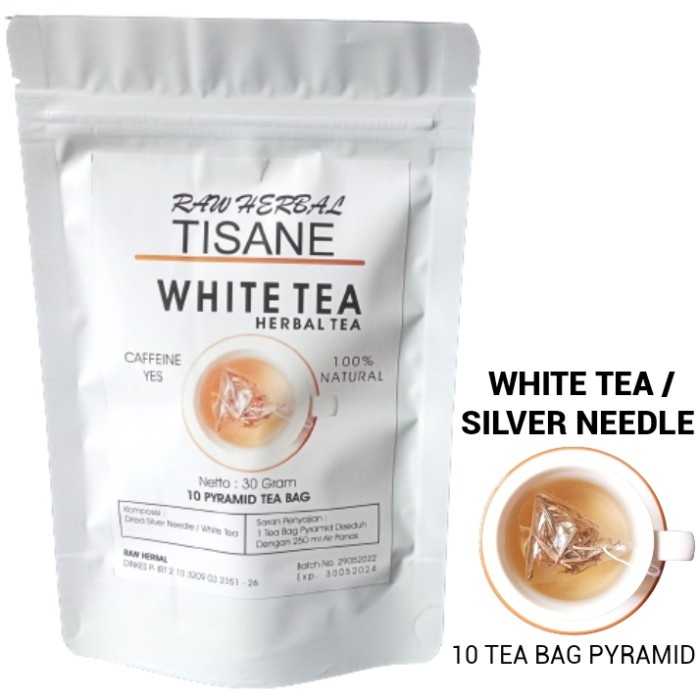 

BEST !! White Tea Silver Needle / Tea Bag Pyramid (3gr x 10 Tea Bag Pyramid)