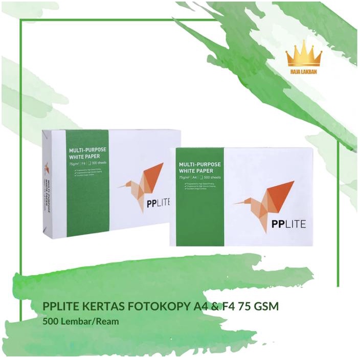 

Kertas HVS Fotokopi Fotocopy PPLite A4 & F4/ 75 Gsm/ 500 Lembar - Ream