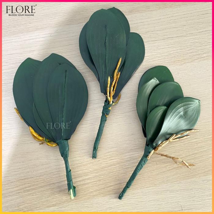 (Expert) Daun Anggrek Latex [M] /Daun Anggrek Latex Jumbo/Daun Anggrek Artificial (KN-384)