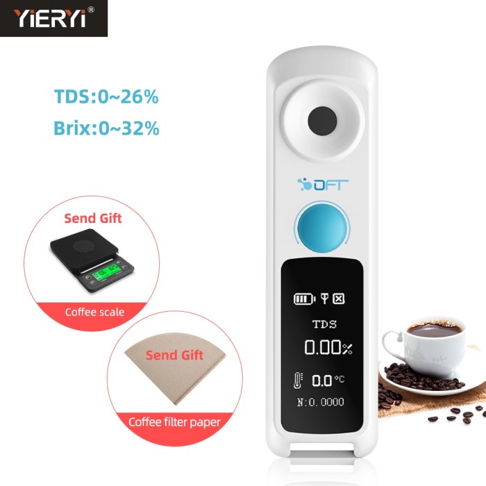 Bluetooth Brix Refractometer Digital Coffee Densitometer Smart Coffee