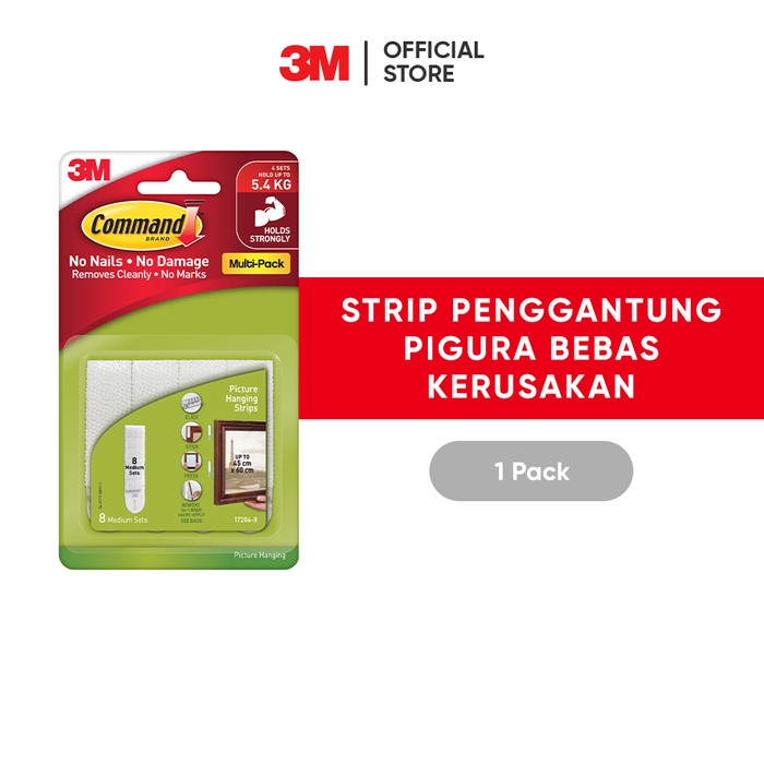 

3M Command Perekat Lukisan, Value Pack, 17204-8