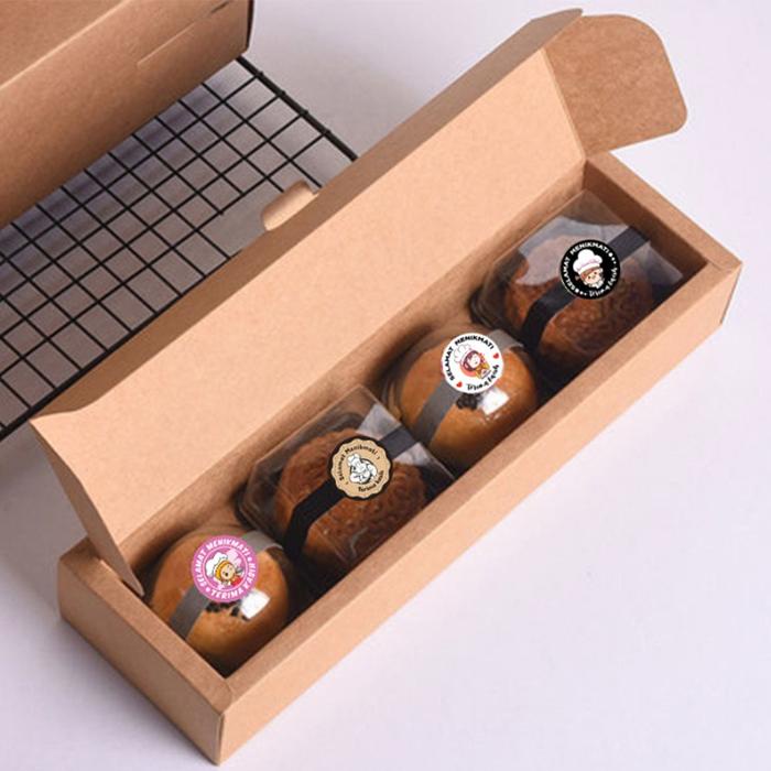 

500 Pcs Stiker Terima Kasih Selamat Menikmati Sticker Bulat Roll Makanan Kue Catering Thank You