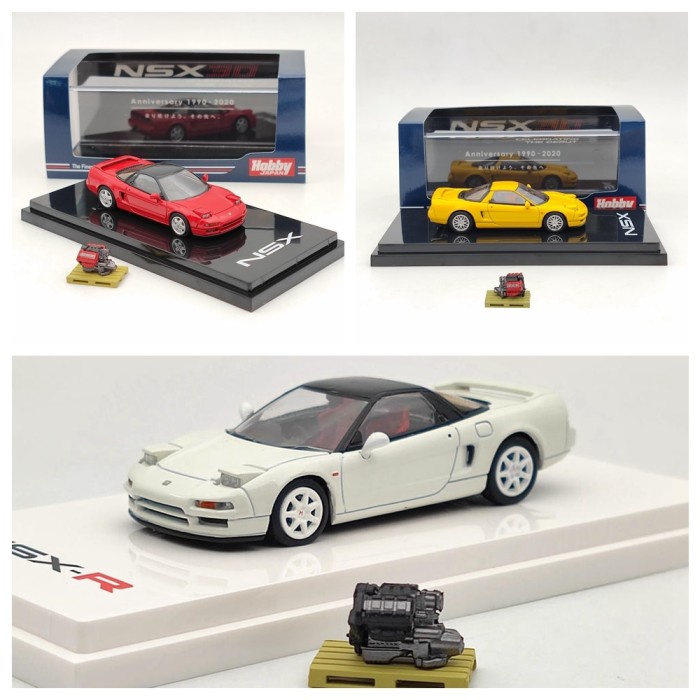 Hobby Japan 1/64 NSX (NA1) (NA2) Type R/S With Engine Display Model
