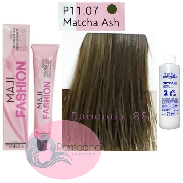 LOREAL MAJI FASHION MAJIFASHION P11.07 Matcha Ash + Oxydant