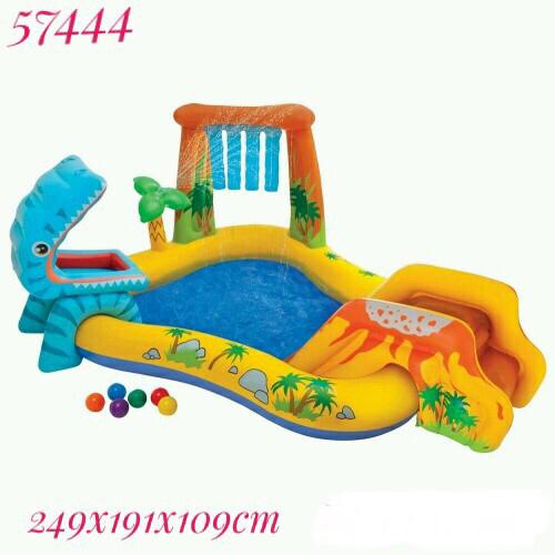 Kolam renang anak dinosaur kids play center swimming pool intex 57444