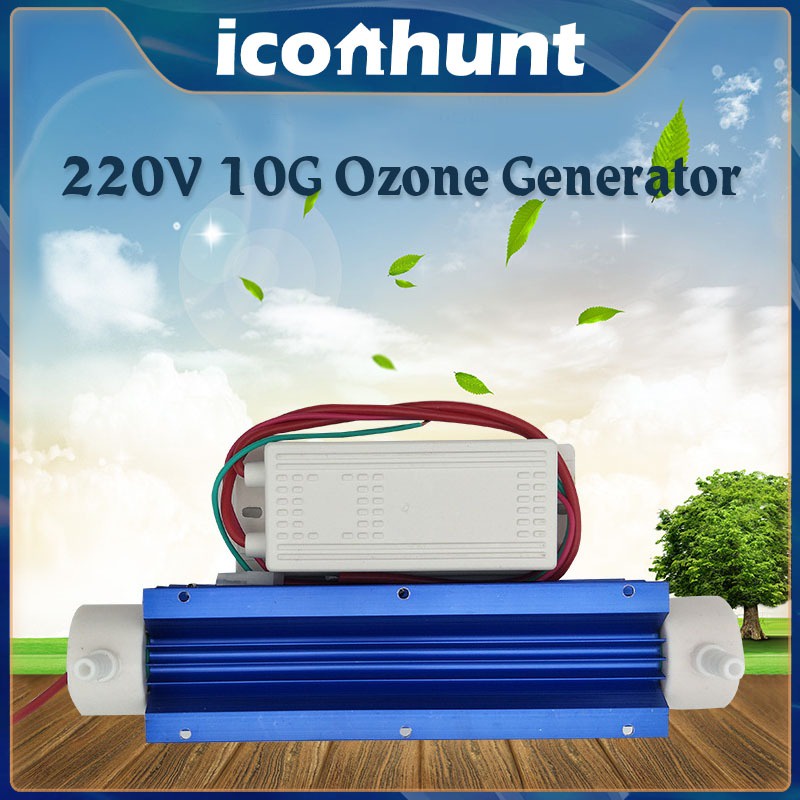 220V 10G Ozone Generator Tube Water Tabung Air Purifier Water Adjustable Purifier tabung ozon Water