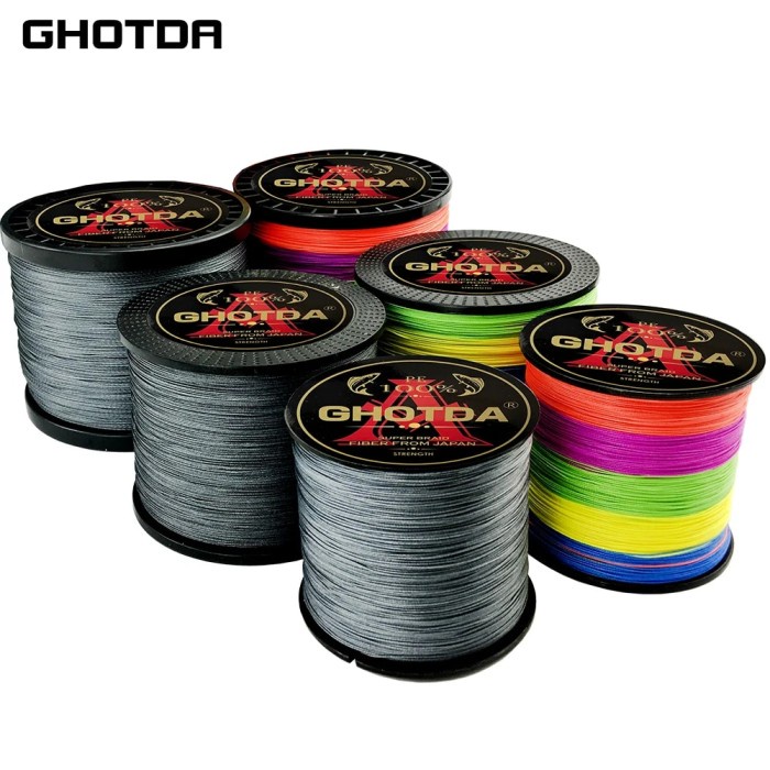 GHOTDA Braided Fishing Line 4X 8X 9X 12X Length: 300m Diameter:
