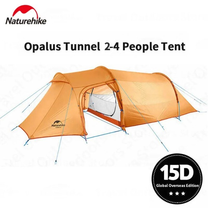 Naturehike Camping Tent Opalus Tunnel 2-4 Persons 4 Seasons Tent