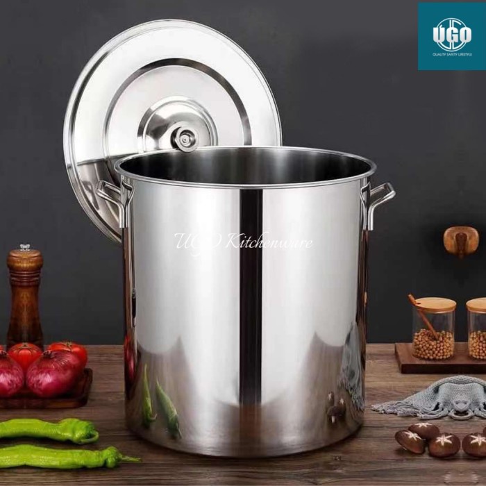 Panci Mie Ayam Jumbo Stainless Panci Bakso Stock Pot jumbo