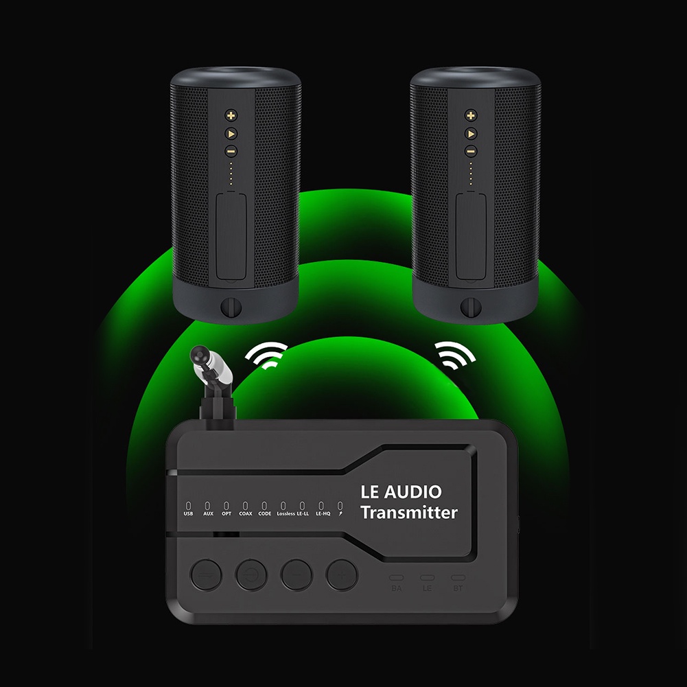 Bluetooth-Compatible 5.3 Wireless Le Audio Adapter Le Audio Transmitter Home Stereo Audio