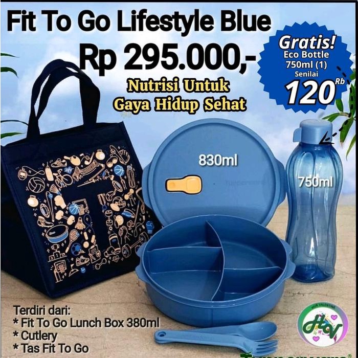 ada- TUPPERWARE FIT TO GO / BEKAL Tupperware lengkap