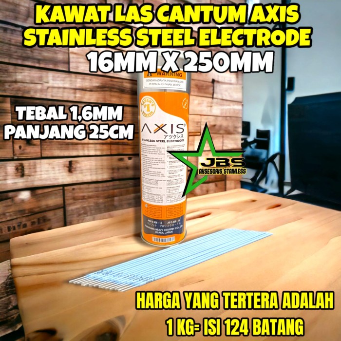 kawat las cantum Stainless steel electrode Axis 1.6x250mm E-308 (1kg)