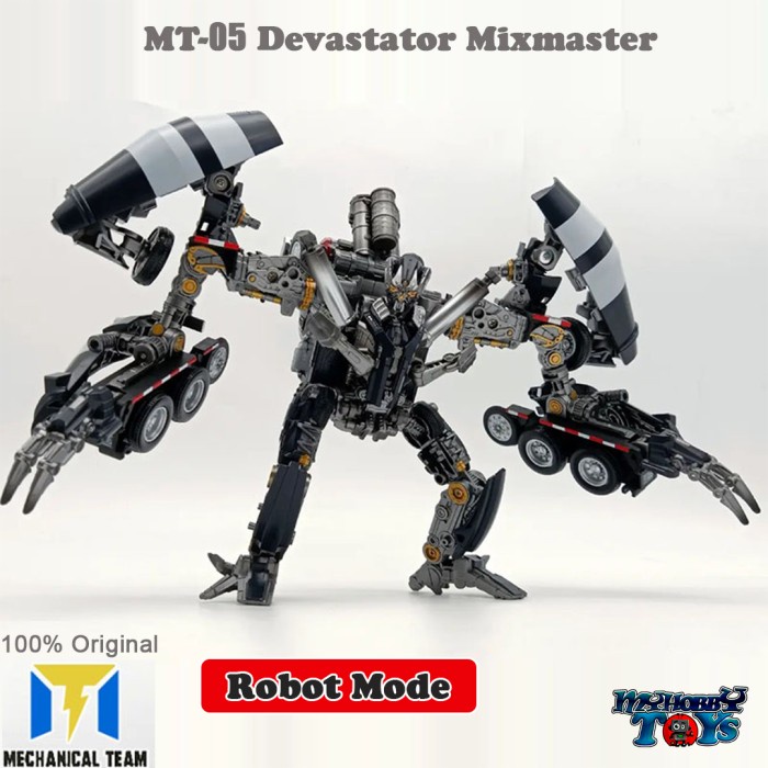 SALE ACTION FIGURE TRANSFORMERS MECHANICAL TEAM MT-05 DEVASTATOR MIXMASTER READYY
