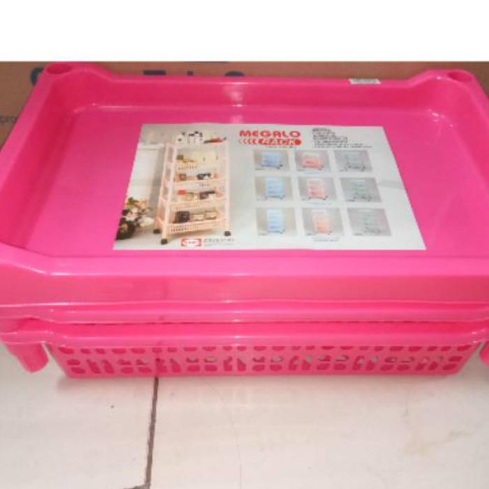 RAK SALON SUSUN 4 RODA / RAK SERBAGUNA / KERANJANG SUSUN/ TEMPAT SURAT