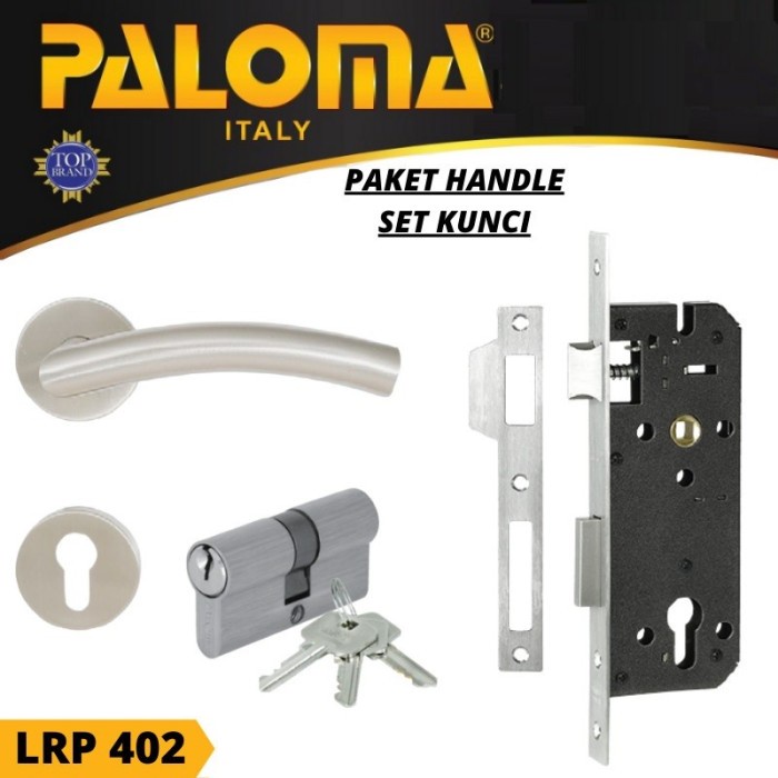 Kunci Pintu Set Handle Pintu Stainless Gagang Pintu Paloma LRP 402