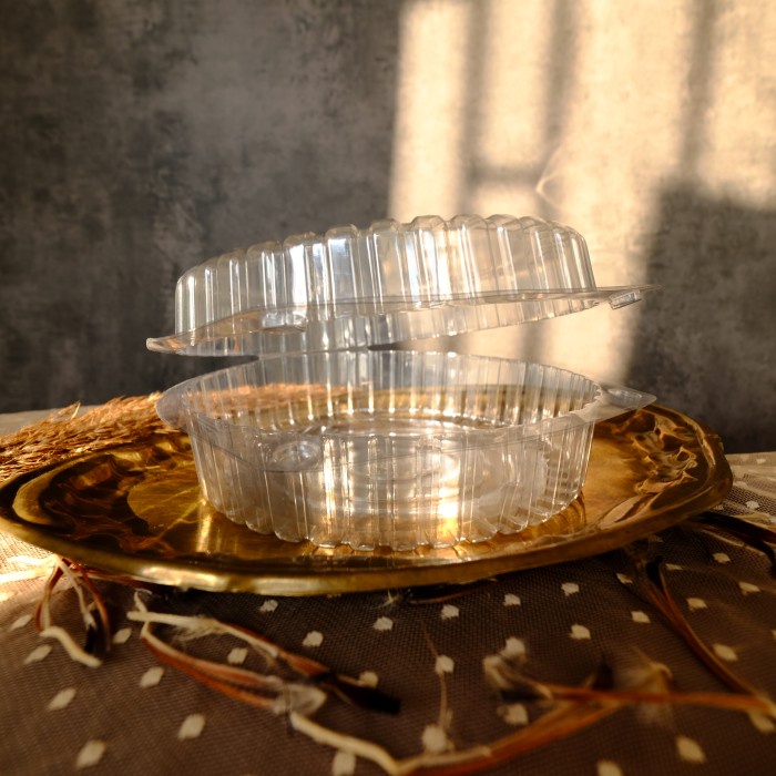 ada- Mika Kue Bolu Diameter 19 Mika Plastik Bening Bulat Mika Bolu Chiffon