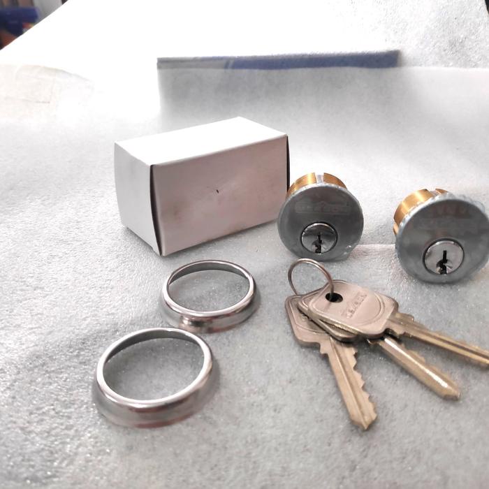 Silinder kunci pintu aluminium Dekson 8128